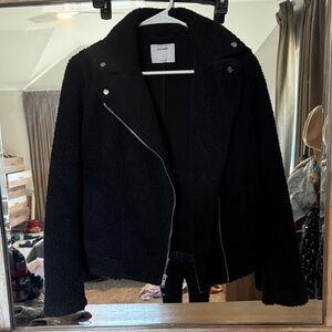 Old Navy Black Teddy Jacket for Women